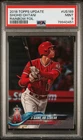 2018 TOPPS UPDATE RAINBOW FOIL #US189 SHOHEI OHTANI ROOKIE RC PSA 9