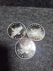 3 Silver Rounds (3) Sunshine Eagle .999 Fine Rounds, ***FAST FREE SHIPPING***