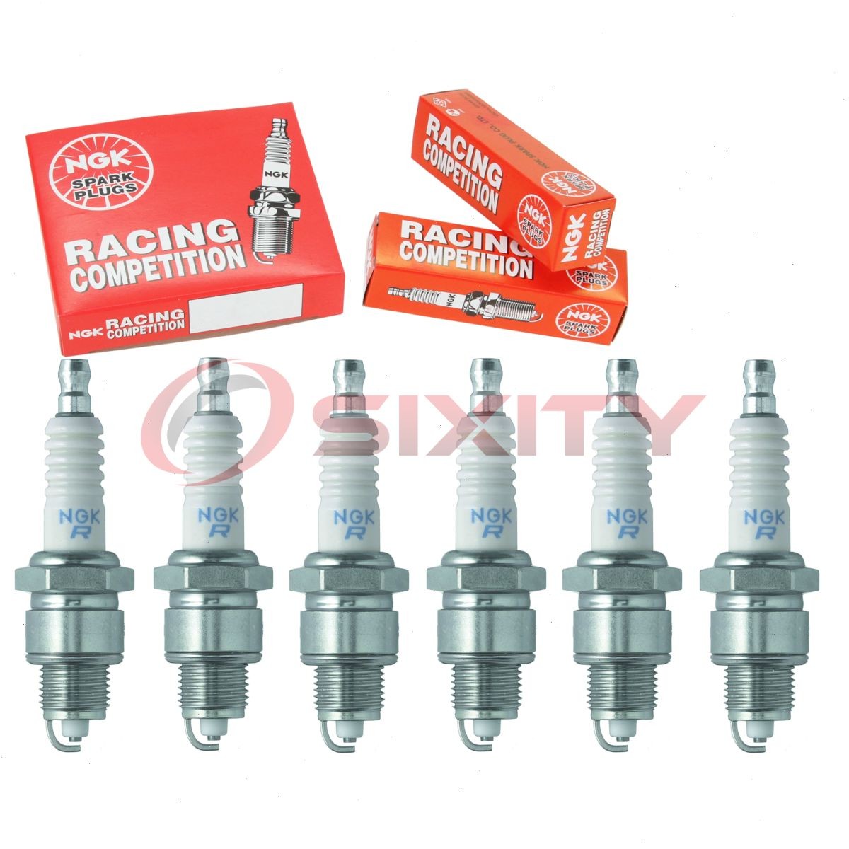 6 pc NGK 92143 BPR6HS BLYB Racing Spark Plugs for WR7BP WR7BC WR7B WR6BC kz