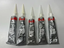 Set Of (5) Fel-pro 227 3oz [85g] Black RTV Silicone Sealer RTV Sealant Tube