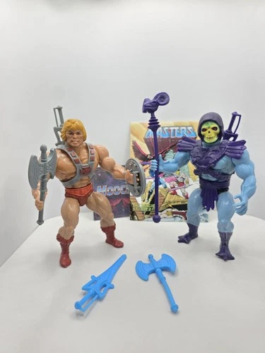 Vintage Motu He-man & Skeletor Masters Of The Universe Figures Complete Taiwan