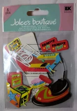 Jolee's Boutique Scrapbook Stickers Rare Family Fun Place Skeeball Bumper Car