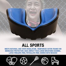 Boxing Mouth Guard Adult Kids Shock Gel Gum Shield MMA Rugby by BLADE