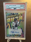 2024 Topps Chrome Bo Nix All-Etch Rookie Rush Auto #RRABN PSA 10