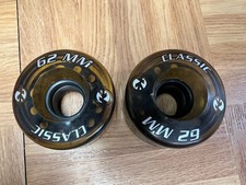 VTG - Kryptonics Classic Skateboard Wheels Set of 2 Clear 62MM Skateboarding OG