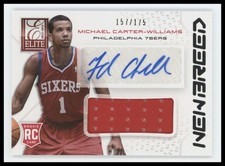 2013-14 Panini Elite Michael Carter-Williams New Breed Autograph Jerseys /175