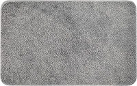 Badezimmerteppich Badematte Rutschfest Waschbar Grau 40X60 Cm | Badteppich Badvo
