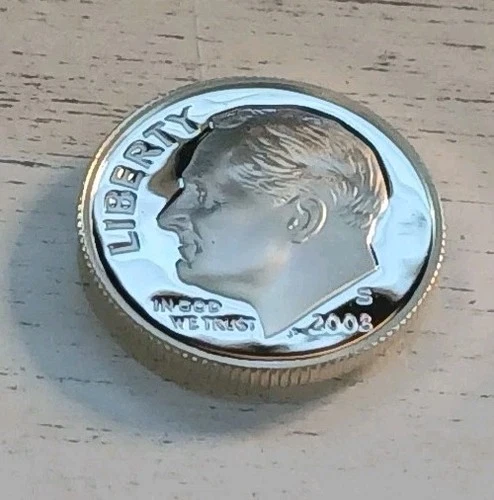 2008-S Cameo Proof 90% Silver Roosevelt Dime - Low Mintage Year ~ Ships Free!