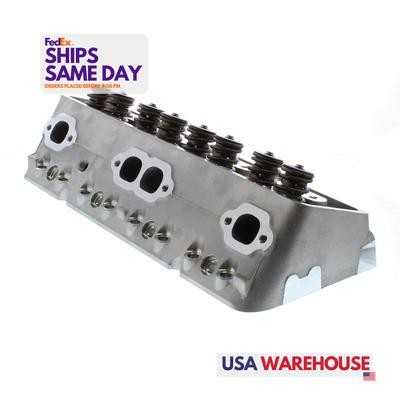 Trick Flow TFS-30210003, One Natural Aluminum Sbc Dhc 175 Alm Cylinder Head 60Cc