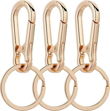 3Pcs Golden Mens Creative Alloy Metal Keyfob Car Keyring Keychain Key Chain Ring