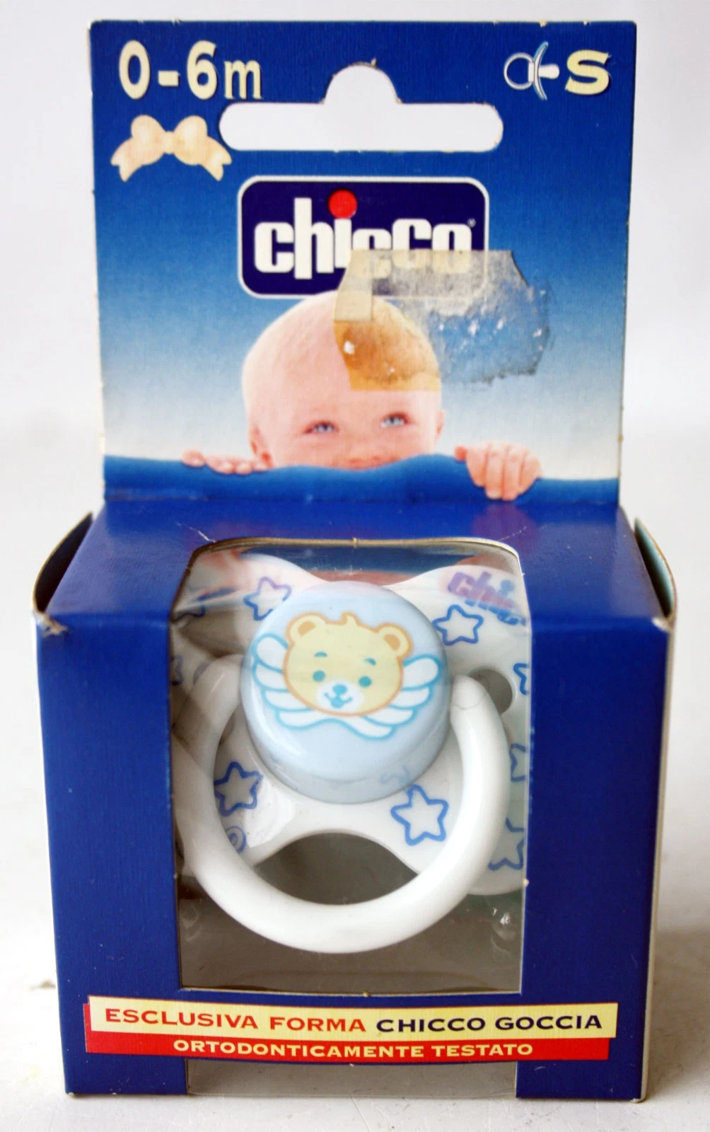 VINTAGE 90's CHICCO BEAR ORTHODONTIC TEAT BOY PACIFIER ITALY NEW NOS !
Opens in a new window or tab