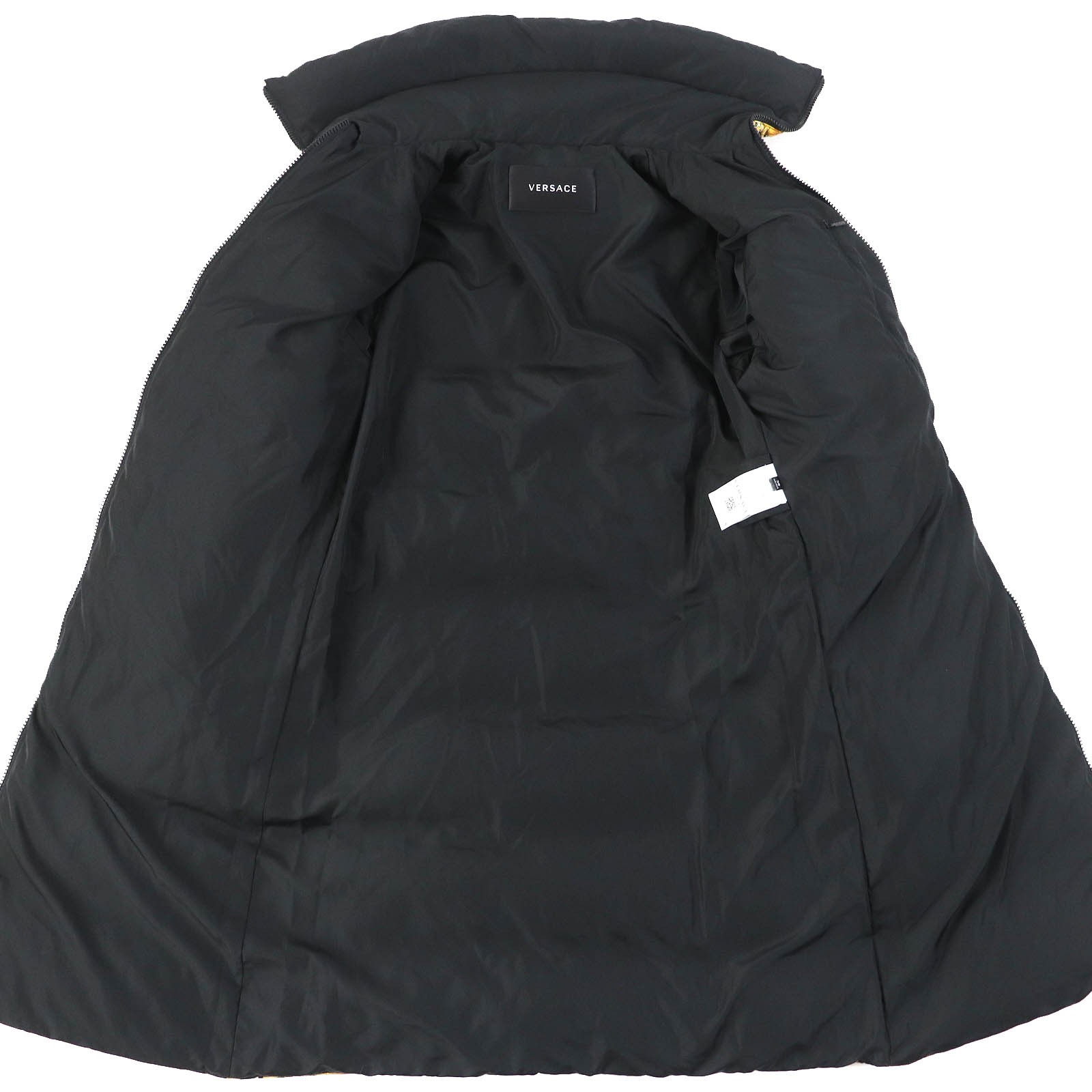 Excellent VERSACE down coat Baroque Pattern  Blac… - image 4