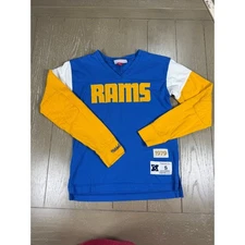 Los Angeles Rams Jersey Kids Small Blue 1979 Retro Football Mitchell Ness