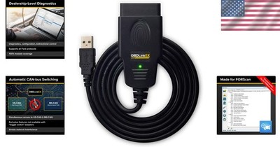 Professional FORScan OBD Adapter with Rock-Solid Connection for