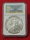 2015-W  Silver Eagle Dollar ASE NGC MS 70 EARLY RELEASES BURNISHED        #T2029
