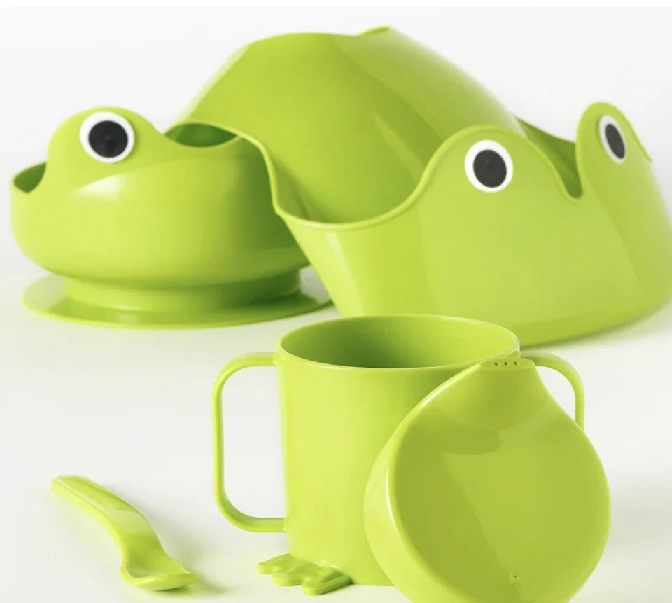 Juego de vajilla IKEA MATA de 4 piezas, verde Foto 4 de 4