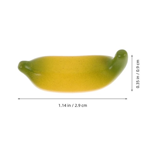 15 Pezzi Mini Banana Giocattoli Frutta Artificiale da Viaggio per Decorazione Realistica - Foto 11 di 12