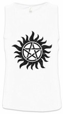 Image of Anti Possession Symbol Men Tank Top Supernatural Pentagram Sam Dean Fun