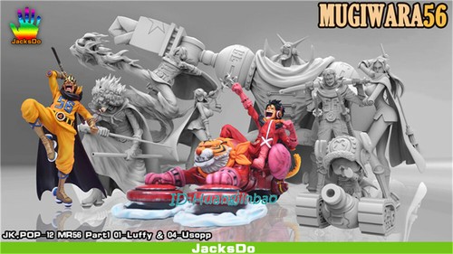 Jacksdo One Piece Luffy Usopp germa66 Resin Model Painted Statue In Stock Gift - Picture 5 of 12