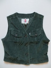 Levi's Damen Weste, kurze Cordweste Gr. L, dunkel-grün, Cord ! JEANS FOR WOMEN !