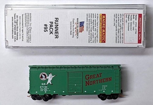 MTL Micro-Trains 02053420 Great Northern GN 27194 40 pies vagón de carga de una sola puerta | Zustand: New