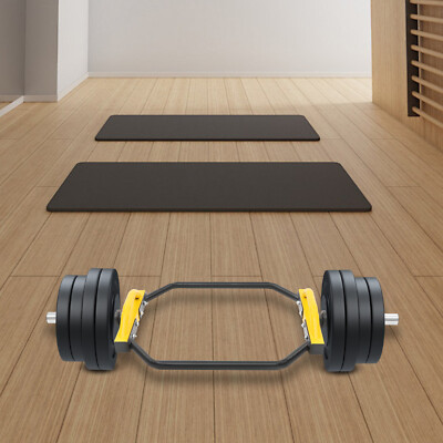 Weightlifting Bar, Hex Bar, Dumbbell Bar For Improve Workout Efficiency Yellow