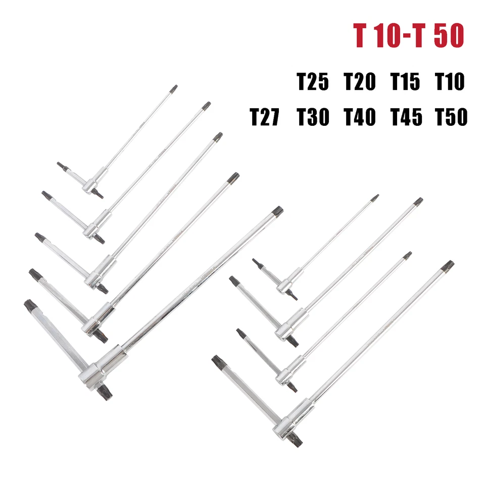 T-Handle Hex Wrench Set for Most Bicycle Motorcycle Integrated Strip-Gripper 9PC - Image 3 of 4