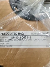 Associated bag  2 x 8 x 1.5 MIL Polybag 1250/roll for autobag machine