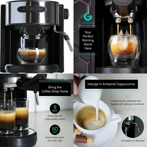 Coffee Gator Espresso Machine, Quick 