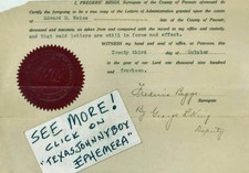 1914 estate Edward M. Weiss FREDERIC BEGGS Passaic County New Jersey GEORGE KING