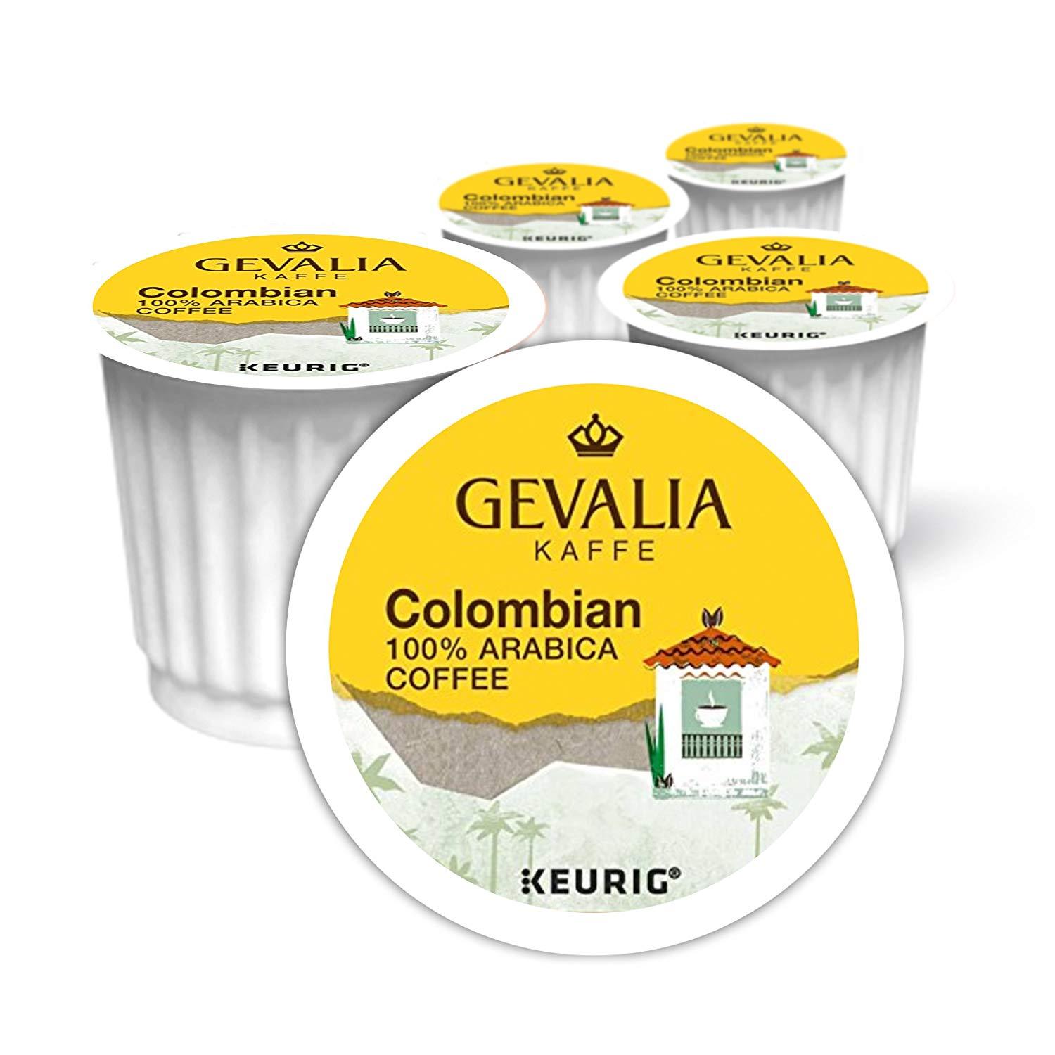 Gevalia Kaffe Colombian Coffee 24 to 144 Keurig K cup Pods Pick Any Quantity