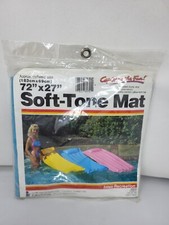 Vintage 1987 Intex Soft-Tone Mat 72"x27" Blue Pool Inflatable --New Old Stock