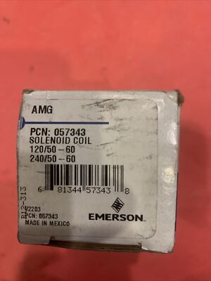 Emerson/Alco Solenoid Coil 057343 AMG 120-240 volts NOS NIB