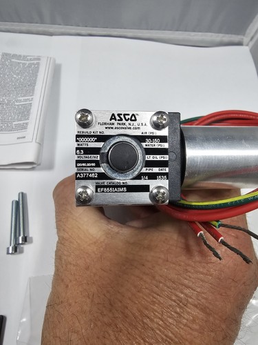 ASCO SOLENOID VALVE 1/4"NPT NAMUR 120VAC EXP PROOF TRIAC/ASCO EF8551A1MS - Picture 7 of 8