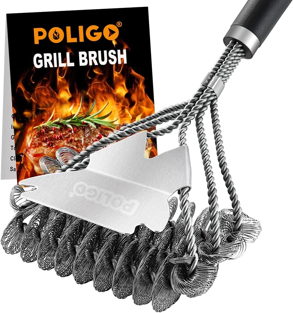 Grill Brush And Scraper Bristle Free, BBQ Accessories Grill Brush