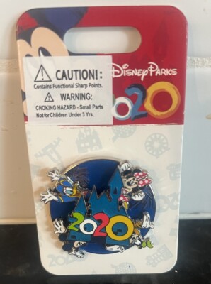 NEW Disney Parks 2020 3D Spinner Pin Trading Fab 5 Mickey World Disneyland