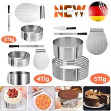 3-5tlg Torten Tortenschneider Backzubehör Küchenzubehör Kuchenschneidehilfe Set