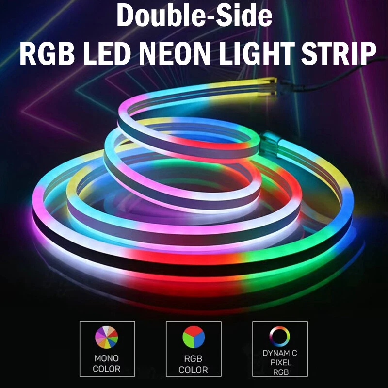 12V 24V Double-side RGBIC LED Neon Rope Strip Waterproof Commercial DIY Lights
Opens in a new window