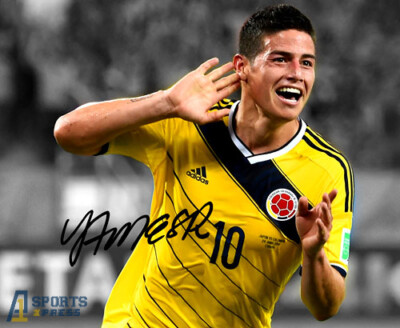 James Rodriguez Columbia Signed Soccer Photo Autograph Print | eBay