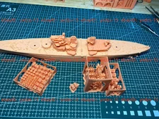3d Printed Kits 1/700 George V Class Battleship(full Hull/waterline)