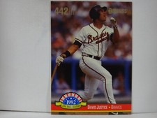 1993 Donruss Long Ball Leaders David Justice #LL-5