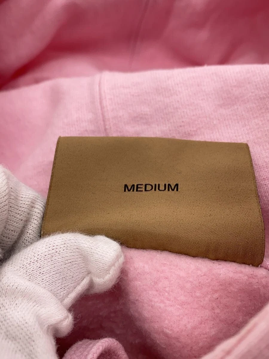 Felpa Supreme con cappuccio M cotone rosa macchiato usata