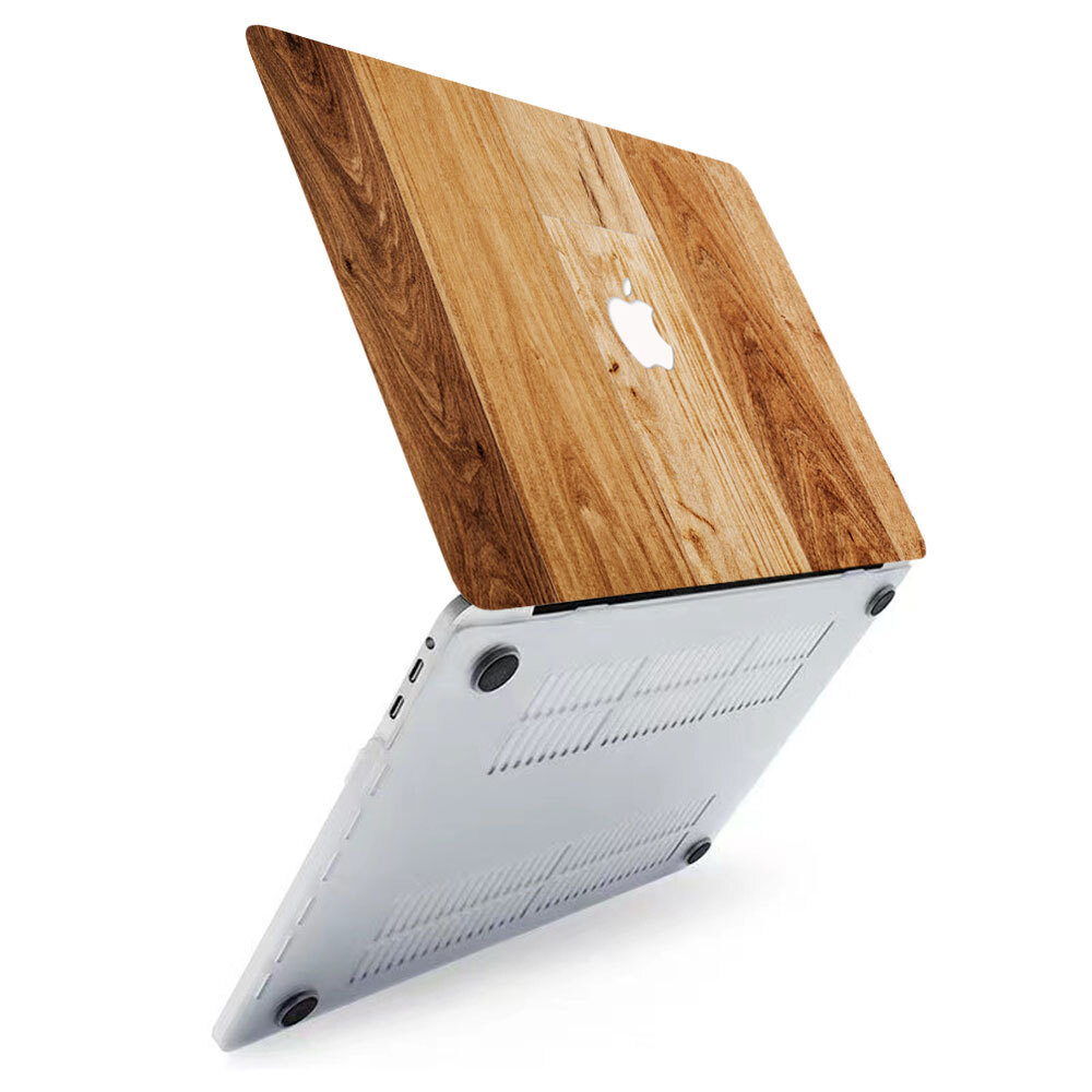 Wood Pattern Laptop Shell For Macbook 2026 M5 Air 13 15 Pro 14 16