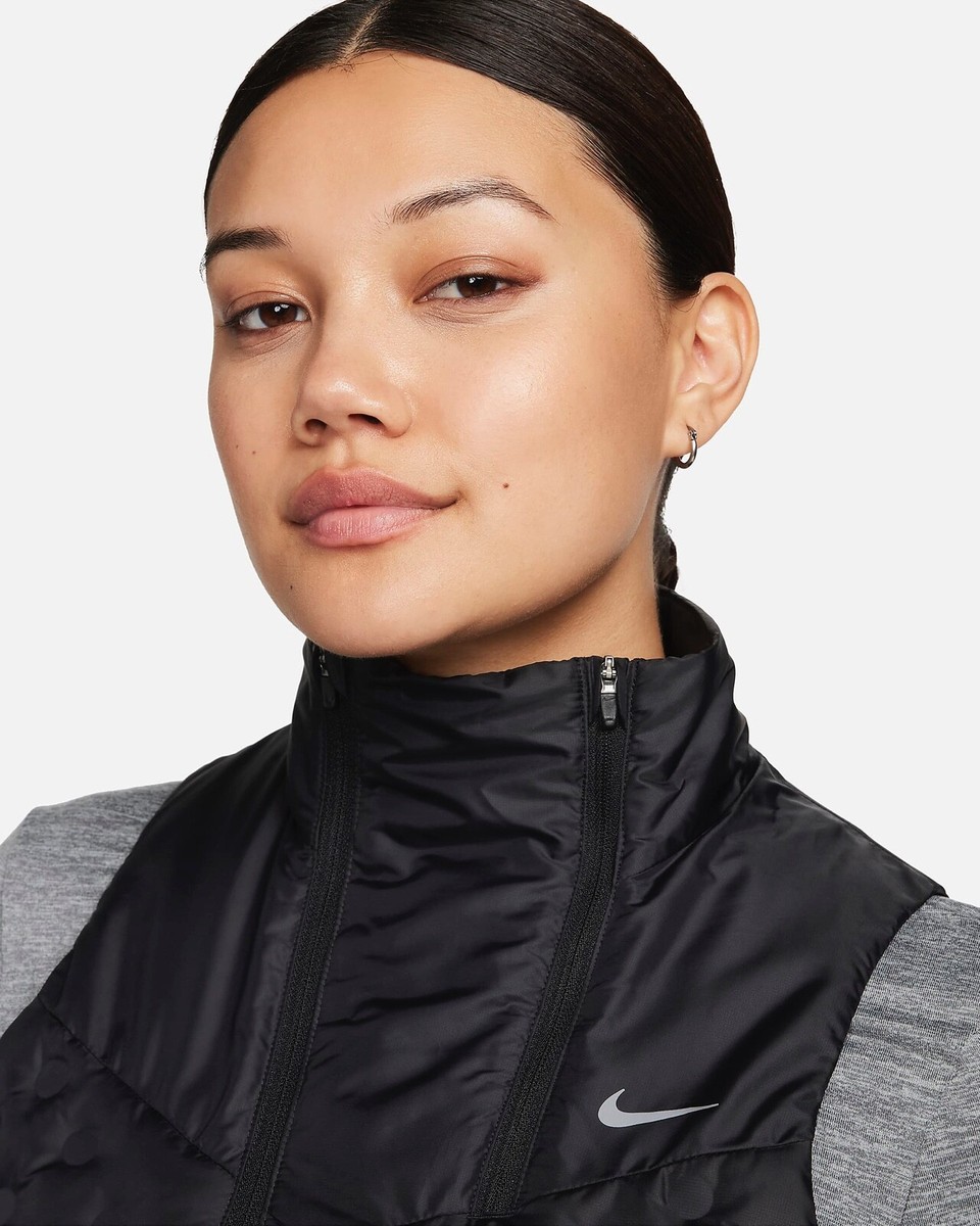 NIKE(ナイキ) AEROLOFT FLASH VEST Black 新品 Nike Aeroloft Flash Zip Running Vest Jacket Packable