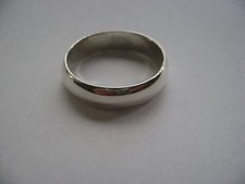 Sterling Silver Plain 5mm Plain Band Ring New