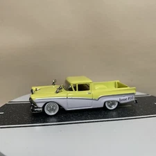 Racing Champions Field & Stream Issue #10 1957 Ford Ranchero Yellow/White 1:64 