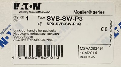 EATON MOELLER SVB SW P3 Rotary Lockout Handle For  Padlocks SPX-SVB-SW-PS3