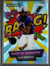 2023 Wild Card Alumination Retail Comix Rainbow Yellow Quentin Johnston /25 