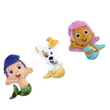 Bubble Guppies Lot Of 3 Plush Stuffed Gil Molly Puppy 6.5" NEW from USA