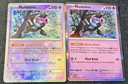 Prismatic Evolutions 44/131 Munkidori Pokeball Holo NP Pokemon  - Imagen 1 de 2